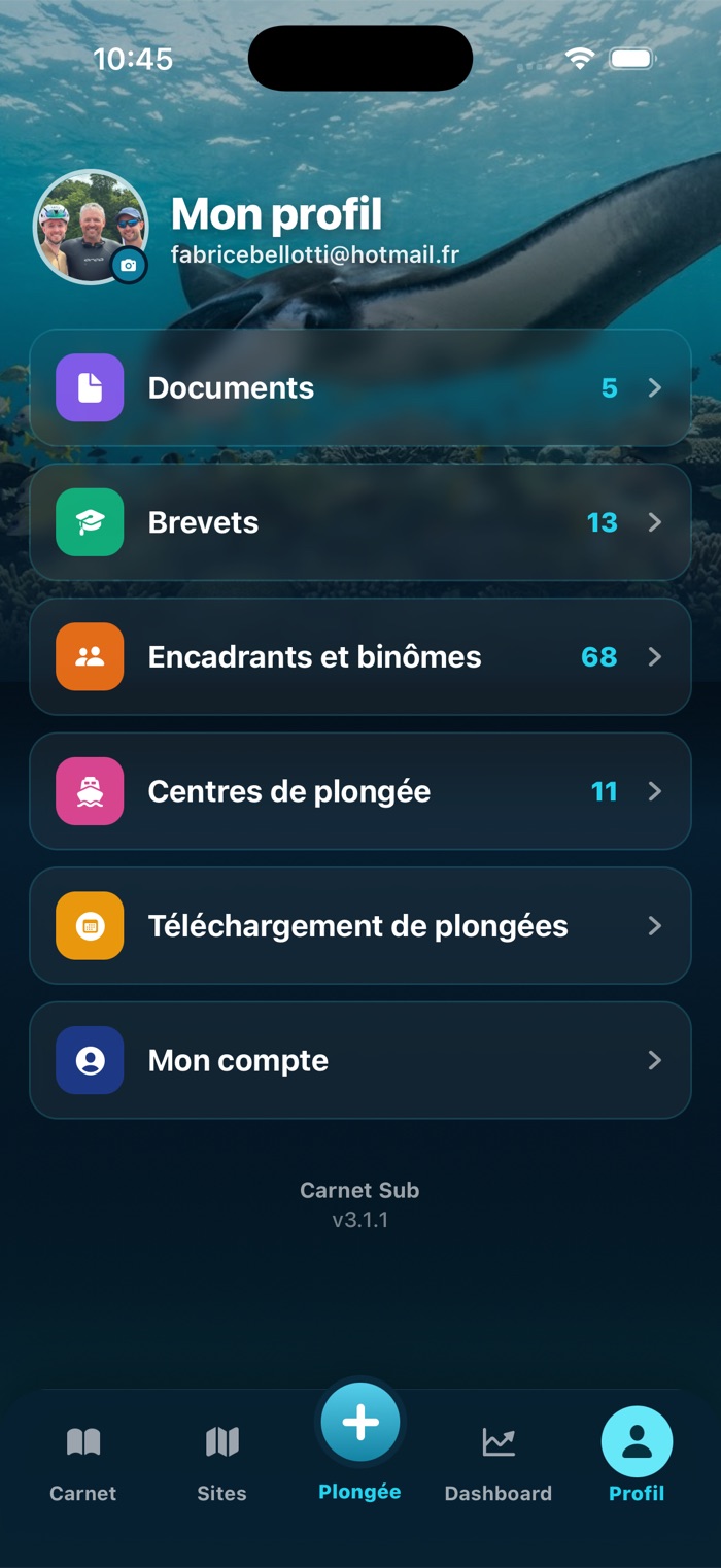 Mon profil