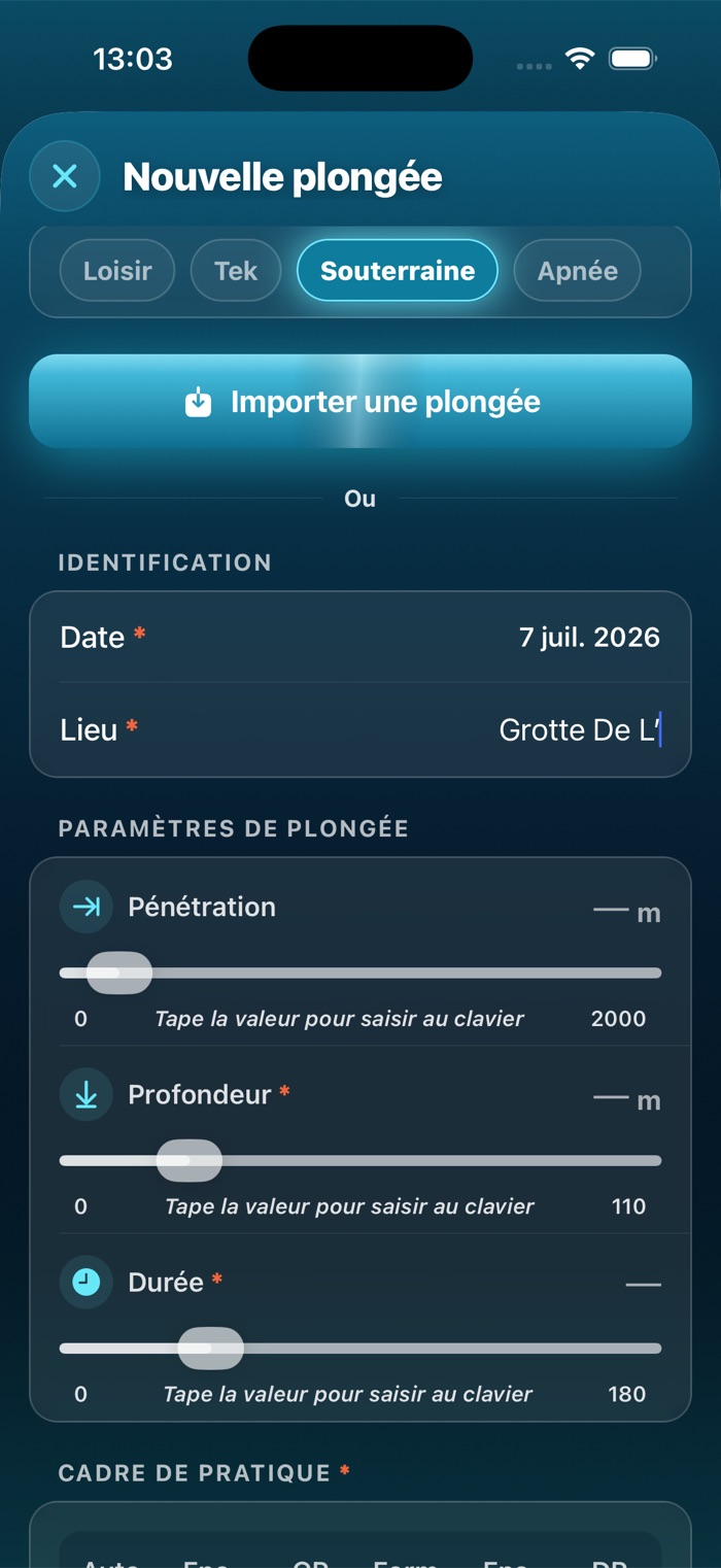 Plongée souterraine